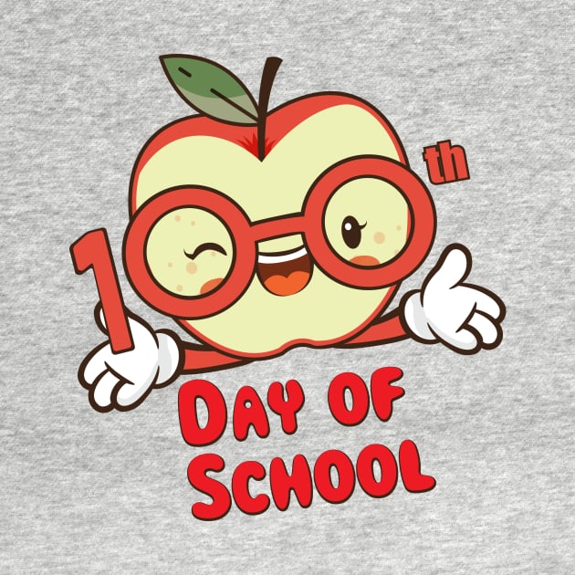 Cute Apple 100th Day Of School Funny Gifts by macshoptee